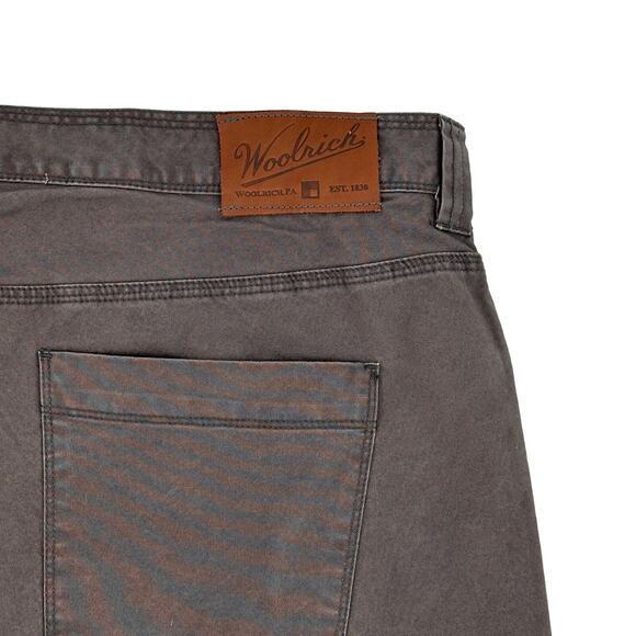 Woolrich Nomad Midweight Canvas Shorts Mens Size 40 Slate Gray 8" - Picture 4 of 6